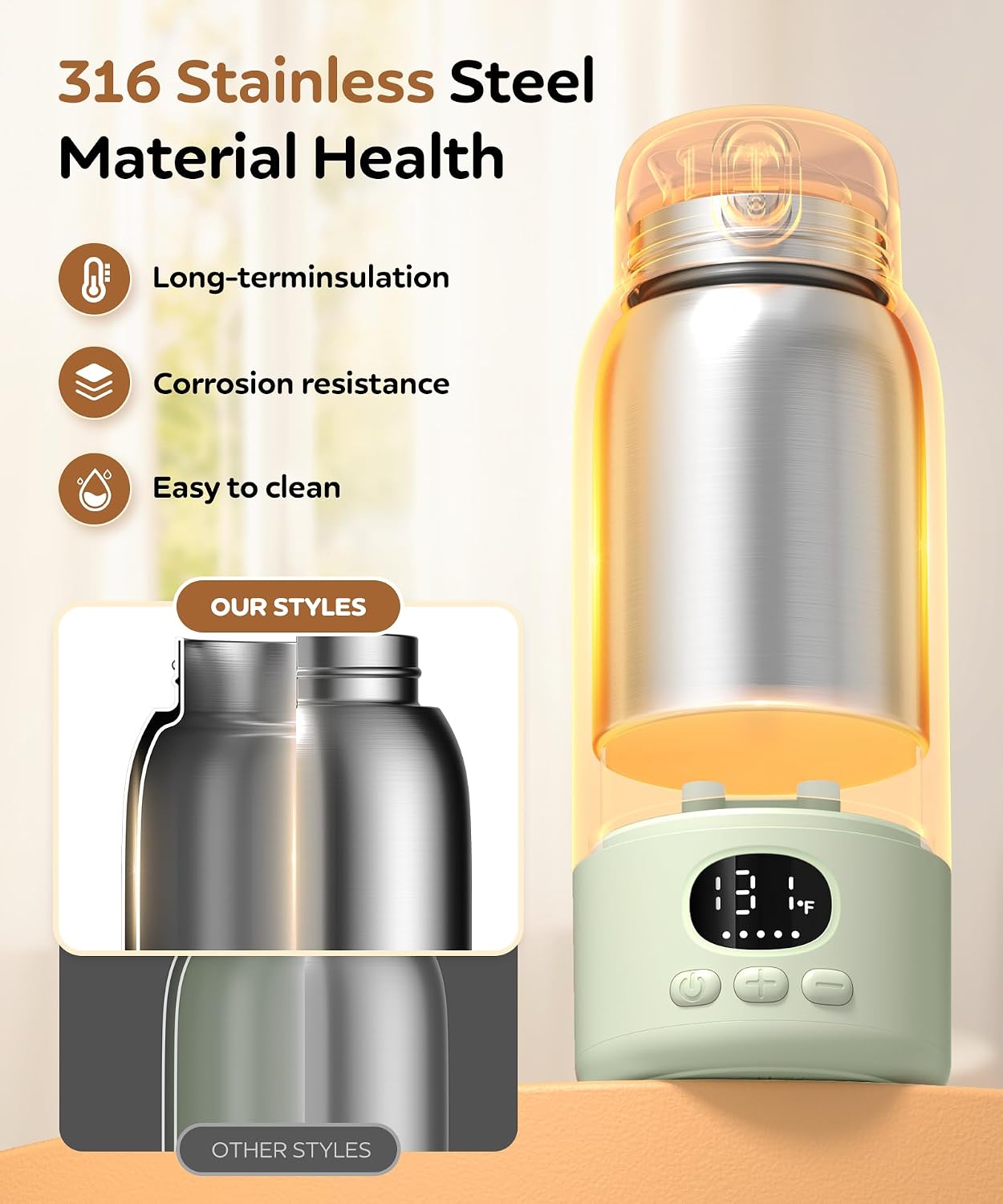 Detalle de Portable Bottle Warmer 17 oz