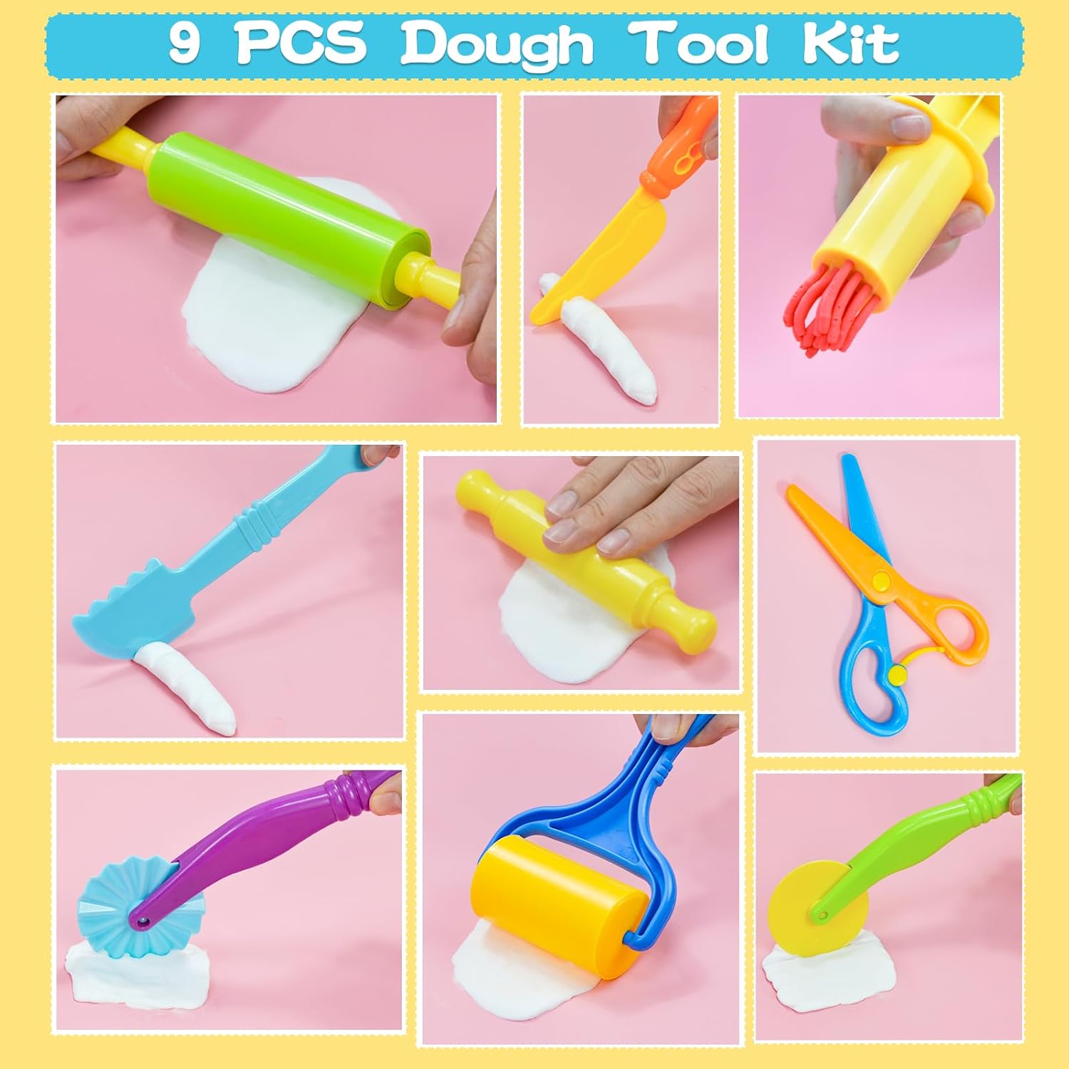 Thumbnail 2 de LCY WEDSHI Dough Tool Set 9 pcs for Kids 🎨