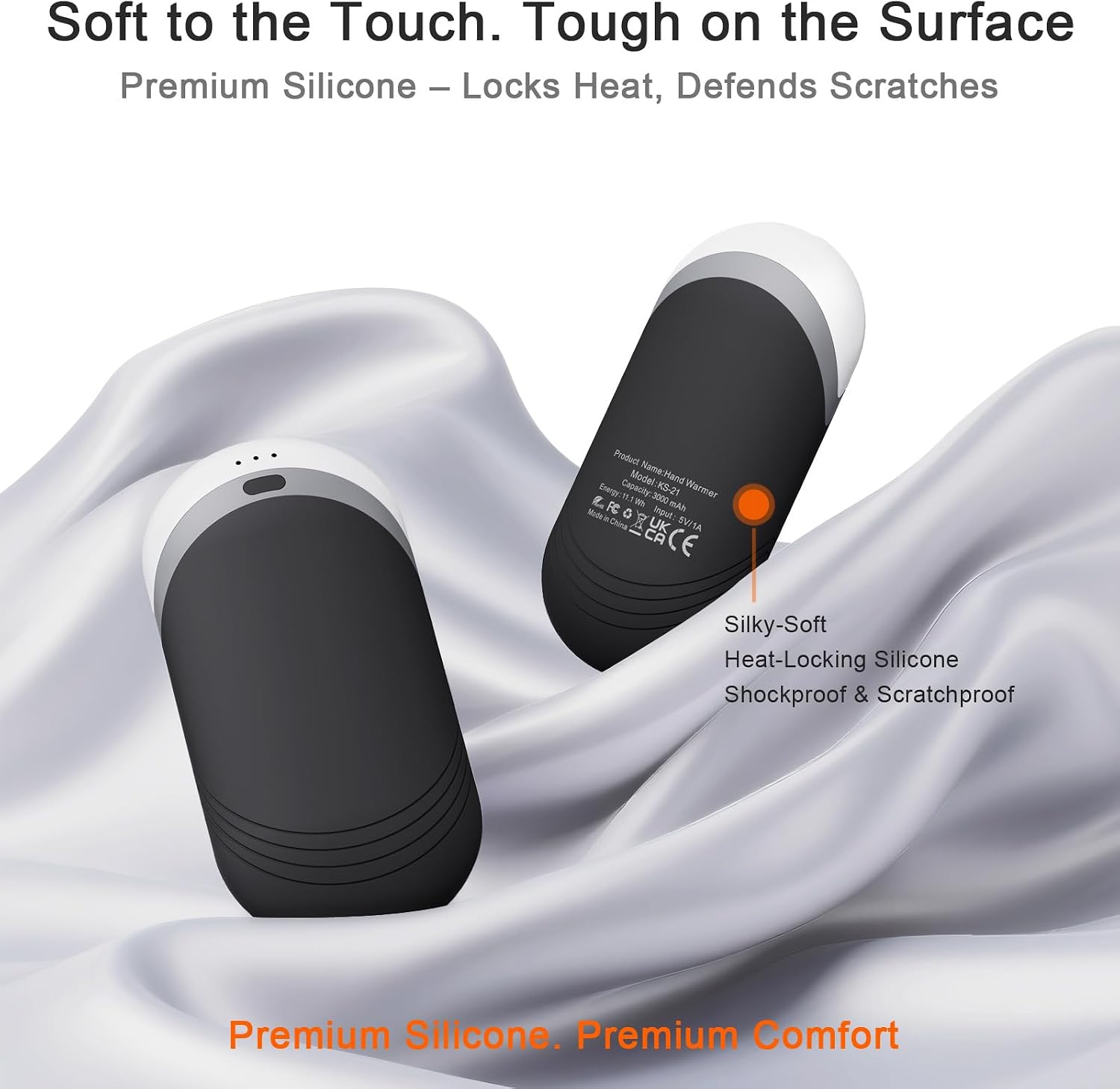 Thumbnail 6 de Karecel KS-21 Rechargeable Hand Warmers, 2-Pack with Thermal Silicone