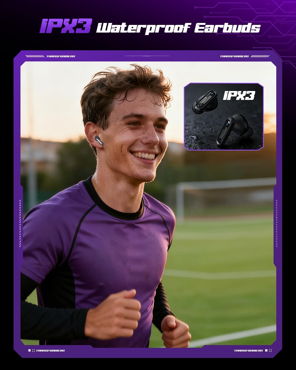 Detalle 2 de Transformers Official Bumblebee Wireless Gaming Earbuds