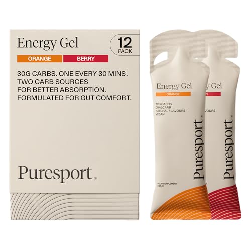 Detalle de Puresport Fast-Release DualCarb Energy Gels Variety Pack, 12 Gels
