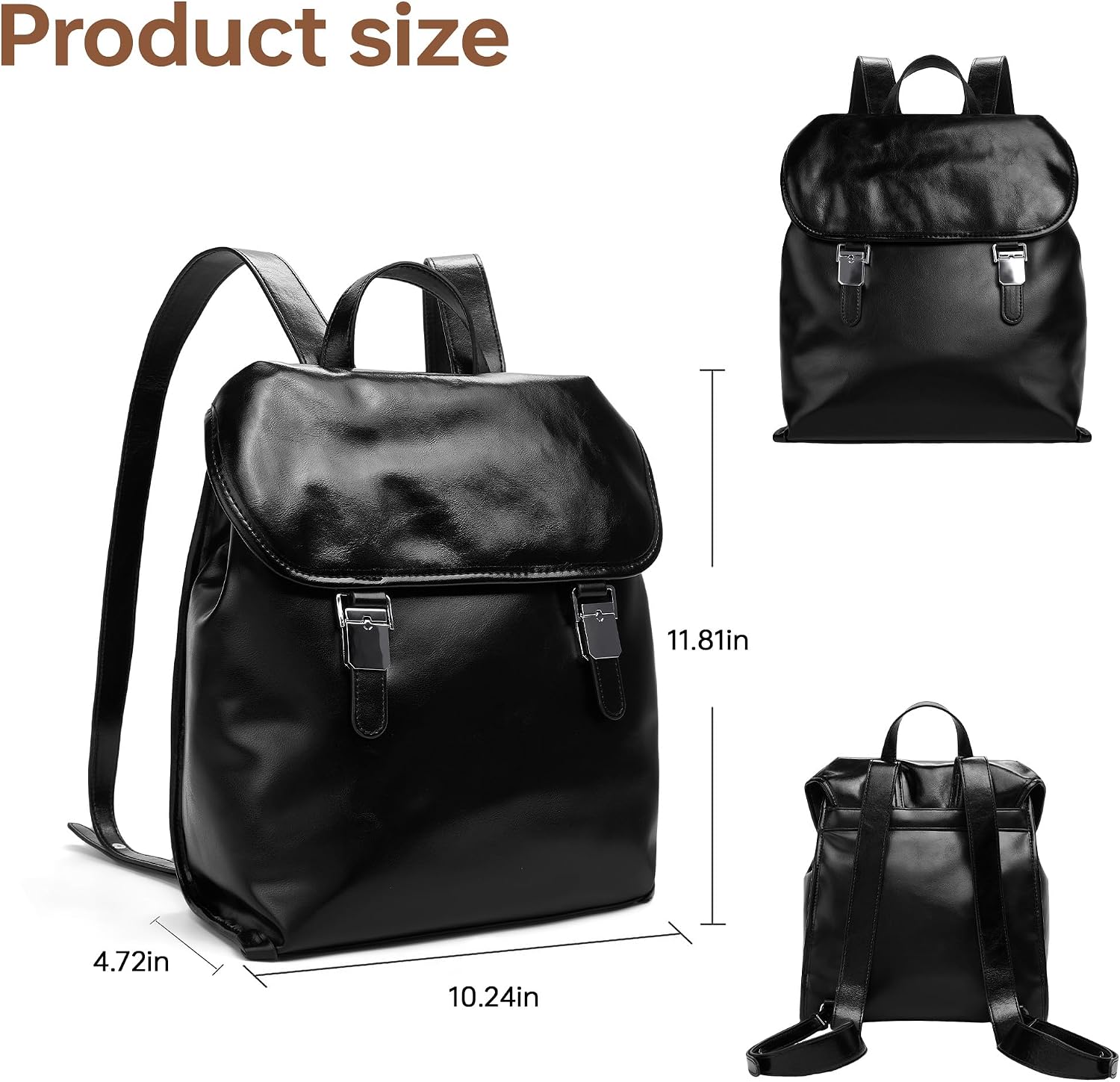 Detalle de Goinsound Small Backpack Purse in Vegan Leather