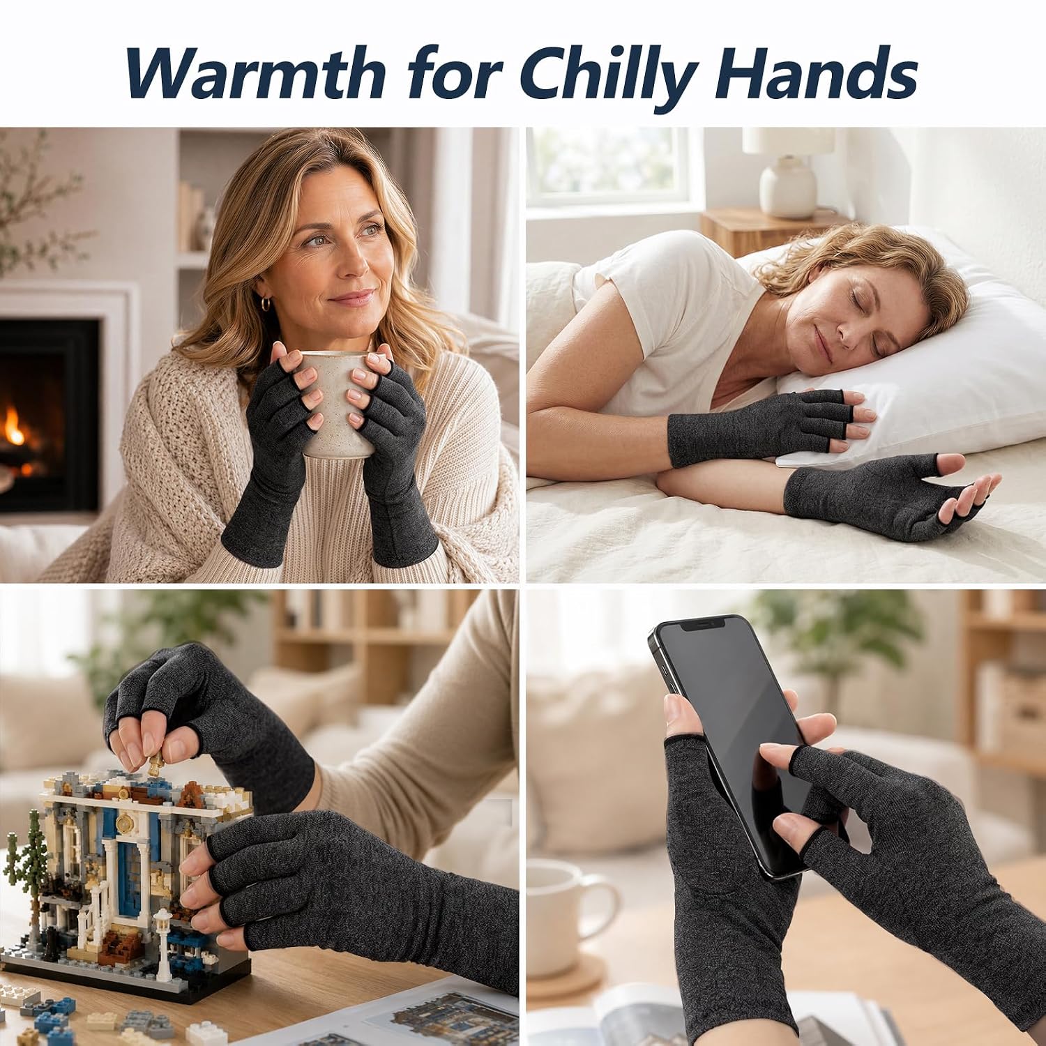 Detalle 2 de SUPERFA compression gloves (2 pairs) for arthritis pain relief and wrist support