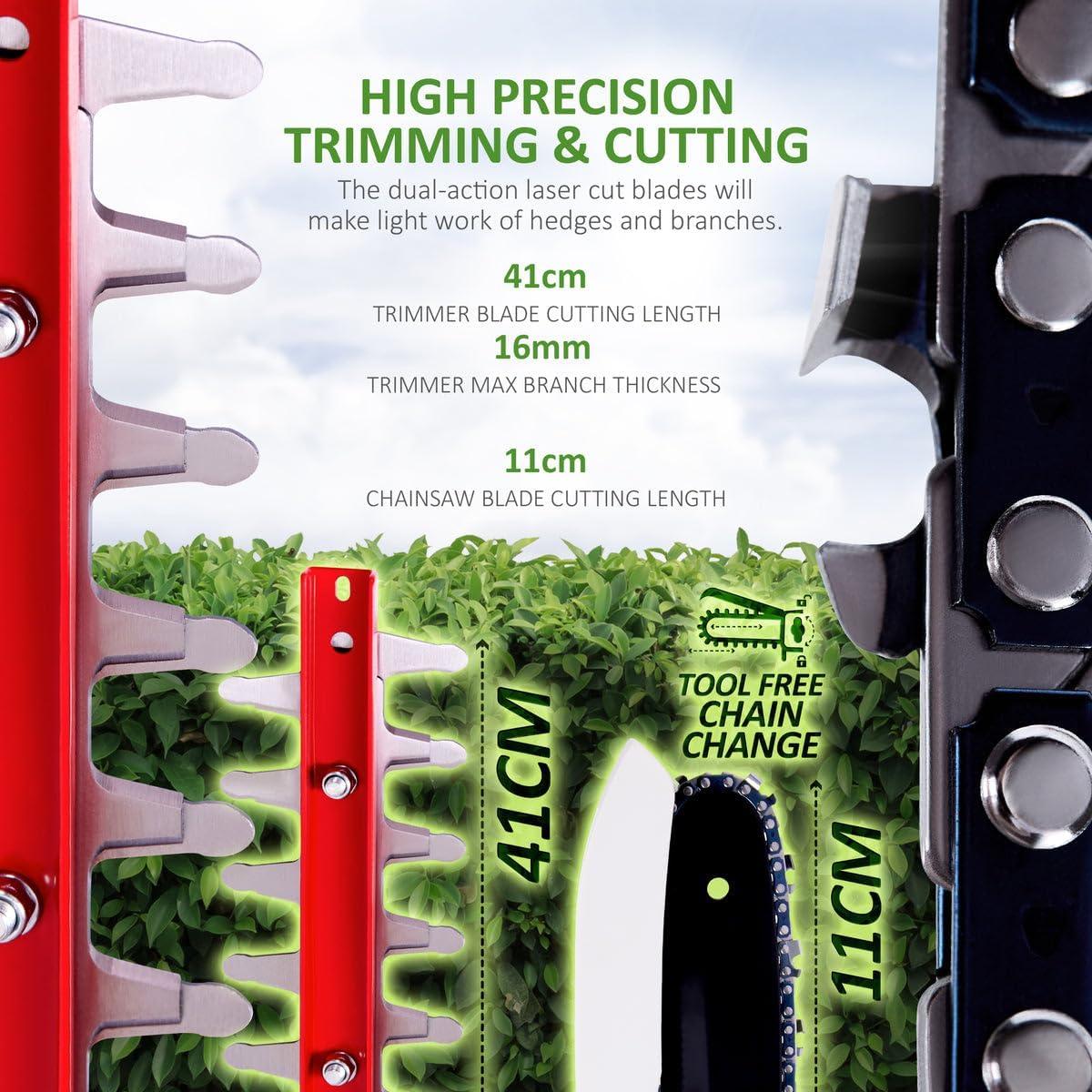 Thumbnail 2 de NETTA 4-in-1 Cordless Pole Saw 20V