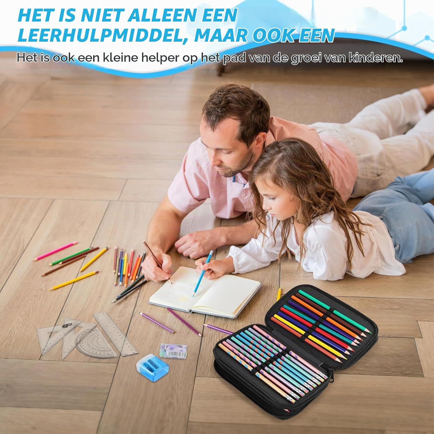 Detalle 1 de WnlahuWA A9B176 etui met 3 vakken, gamecontrollerdesign en schrijfset