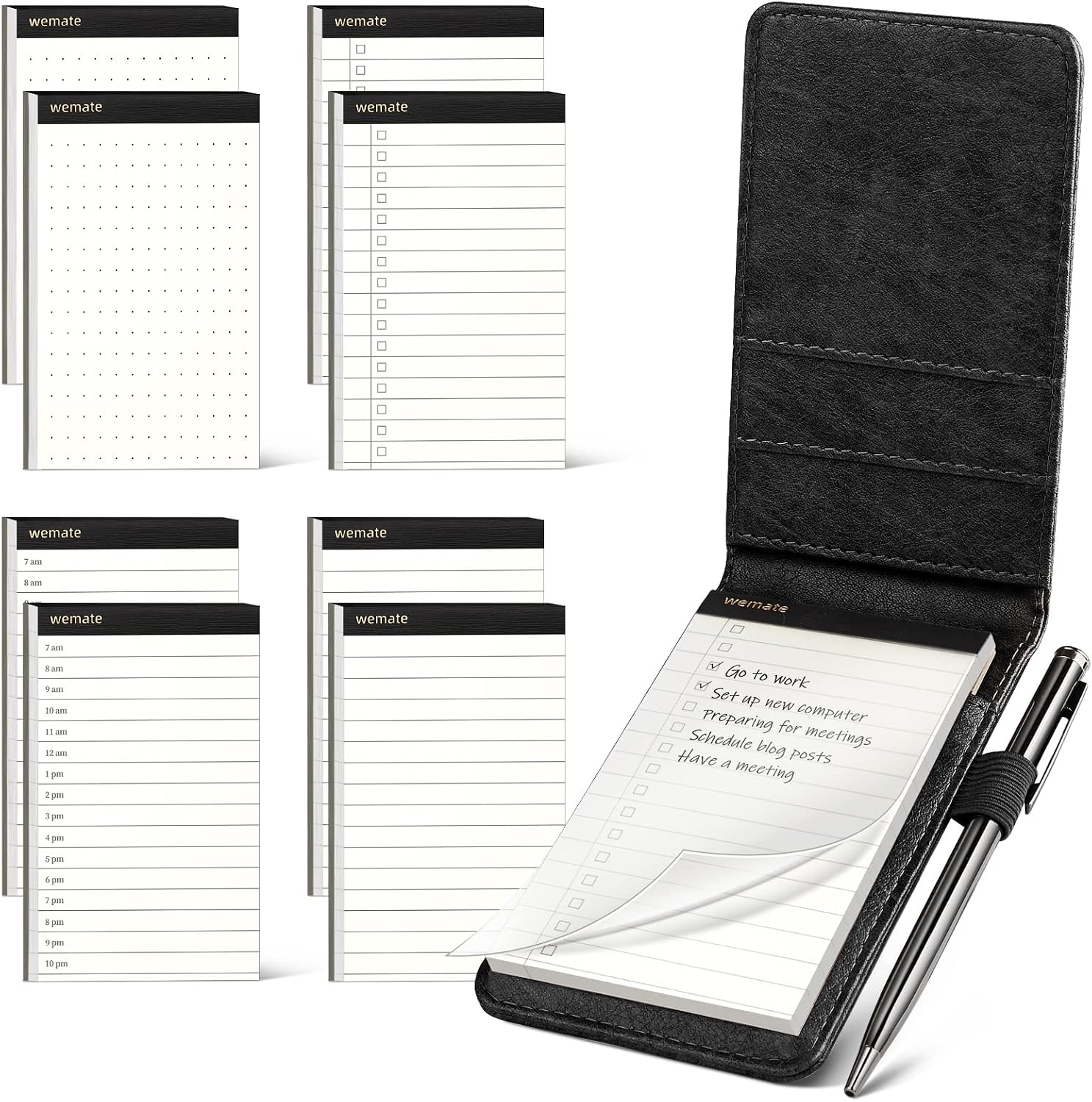 Detalle de WEMATE Pocket Notebook Set, 3 x 5 Inch