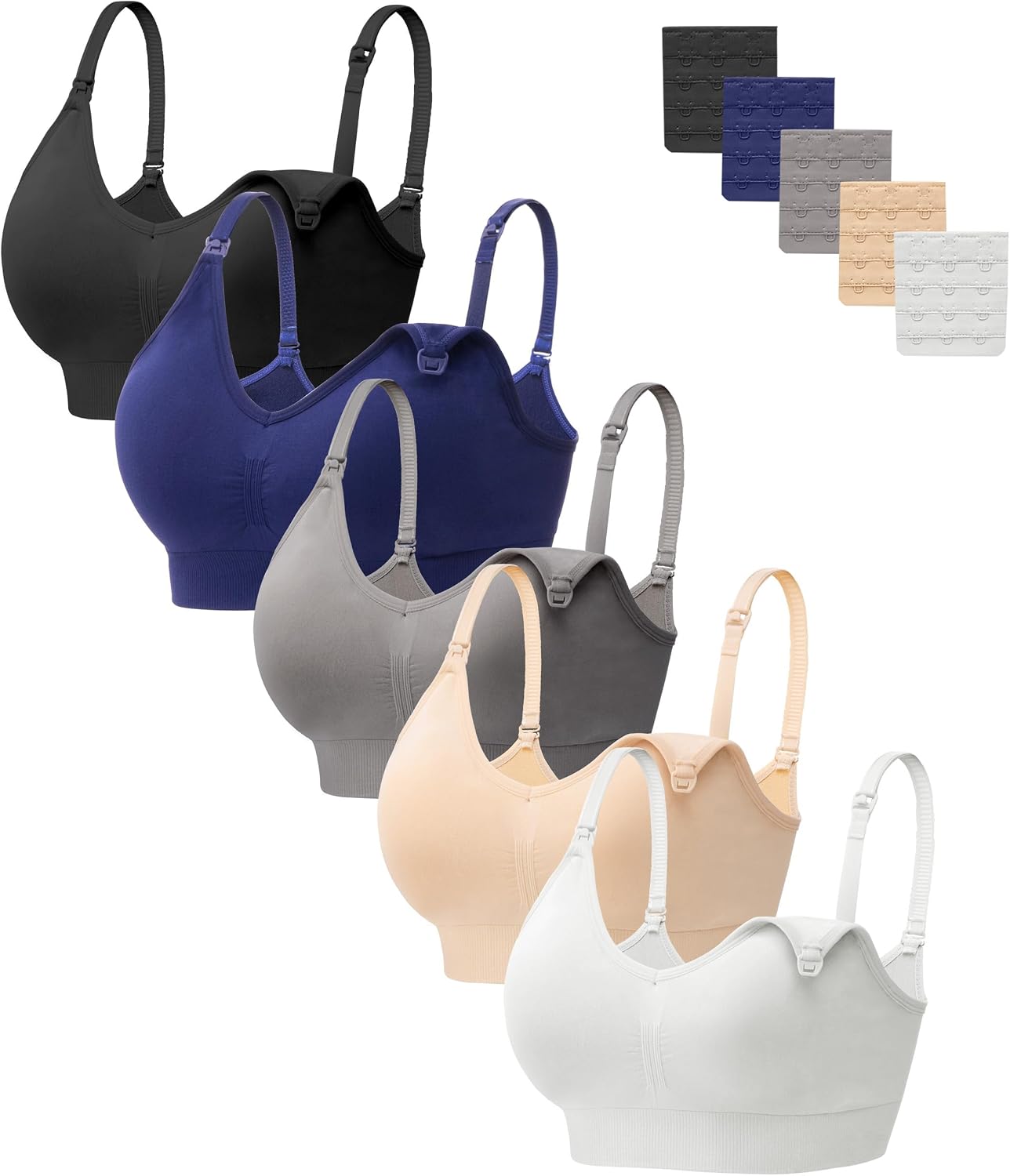 Detalle de HBselect Women Maternity Bras 5-Pack nursing bras