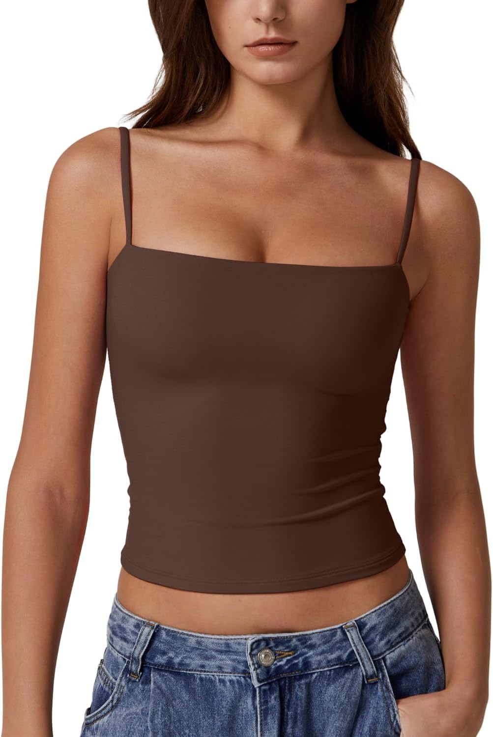 Detalle de QINSEN Double Lined Tank Top 75% Nylon
