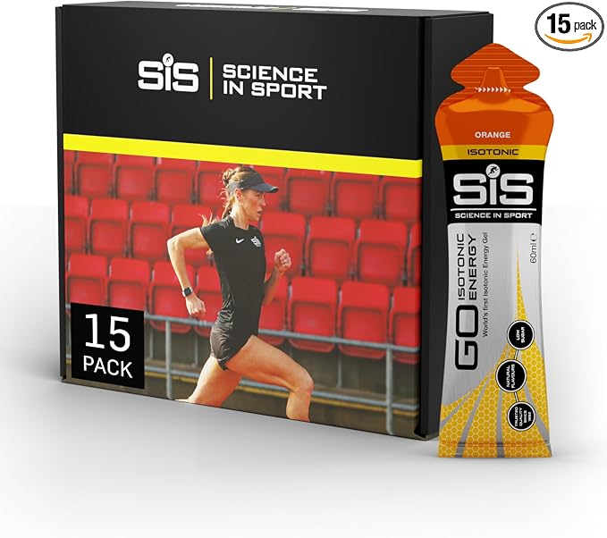 Science in Sport GO Gel Energético 🍊 15x60ml Naranja Vegano