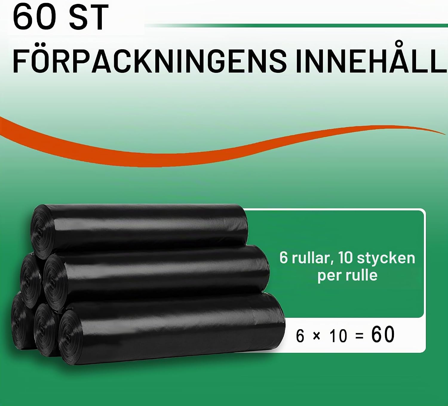 Thumbnail 6 de AITODOS TA soppåsar 50 l, 70 × 75 cm med knytsnöre i PE