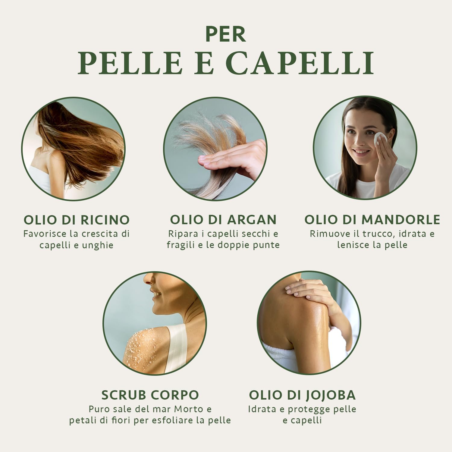 Detalle de Satin Naturel Set Regalo Donna Lusso 5x30ml: Scrub Corpo al Sale Marino e Oli Naturali