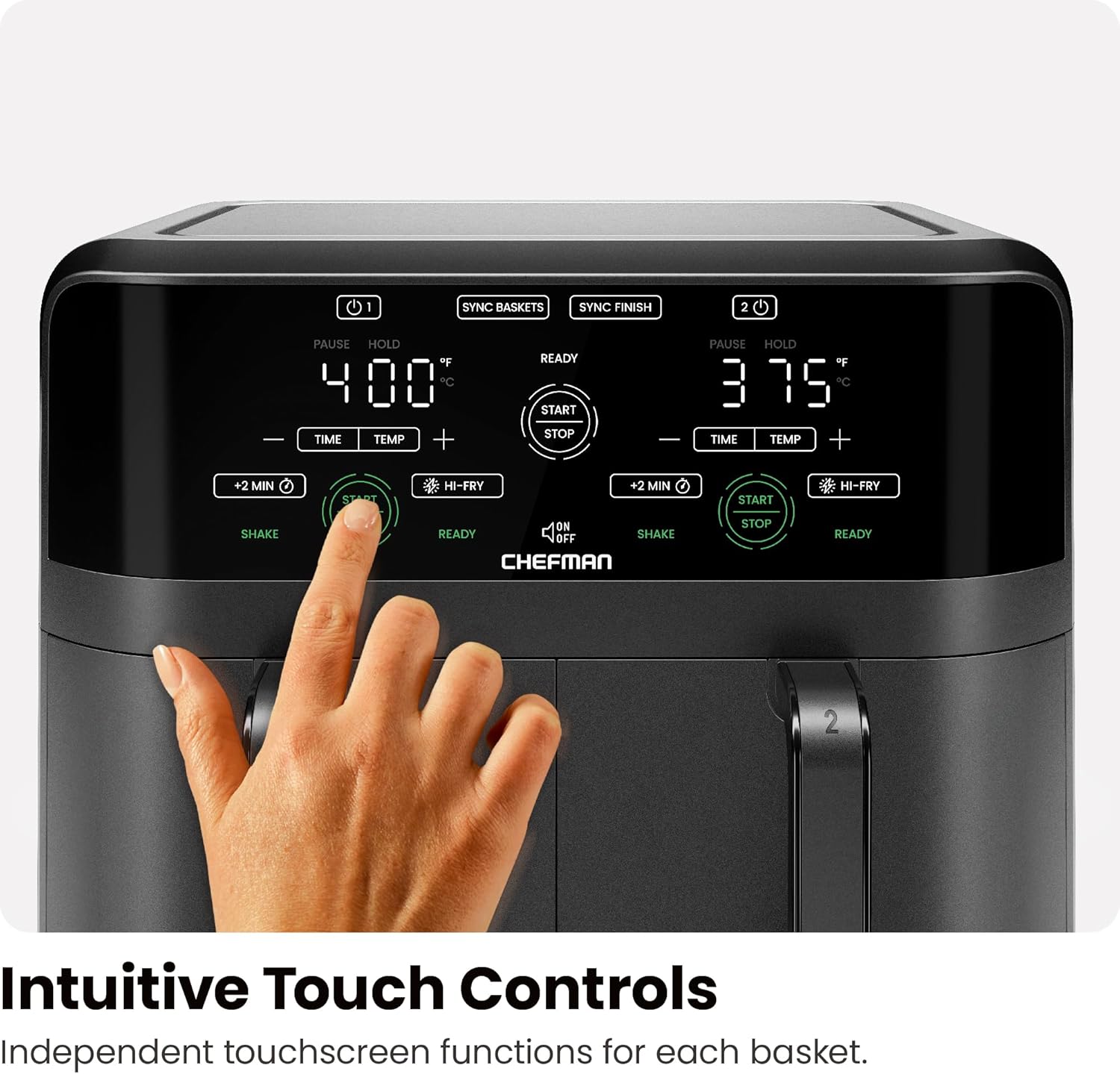 Thumbnail 6 de Chefman Dual Basket Air Fryer 6 Quart