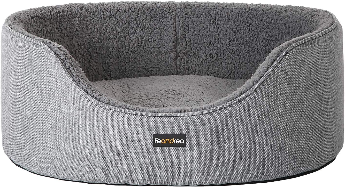 Detalle de FEANDREA Dog Bed: Reversible Cushion, 83 x 63 x 27 cm, Grey PGW32GG