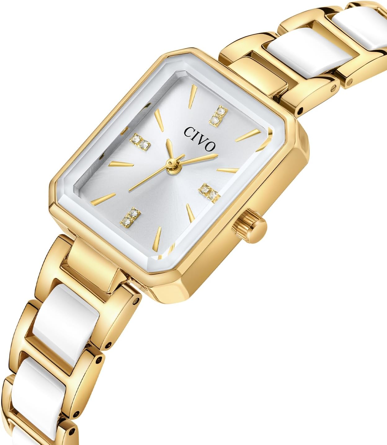 Detalle 2 de CIVO Armbanduhr Damen Rechteckig 28,5×24 mm