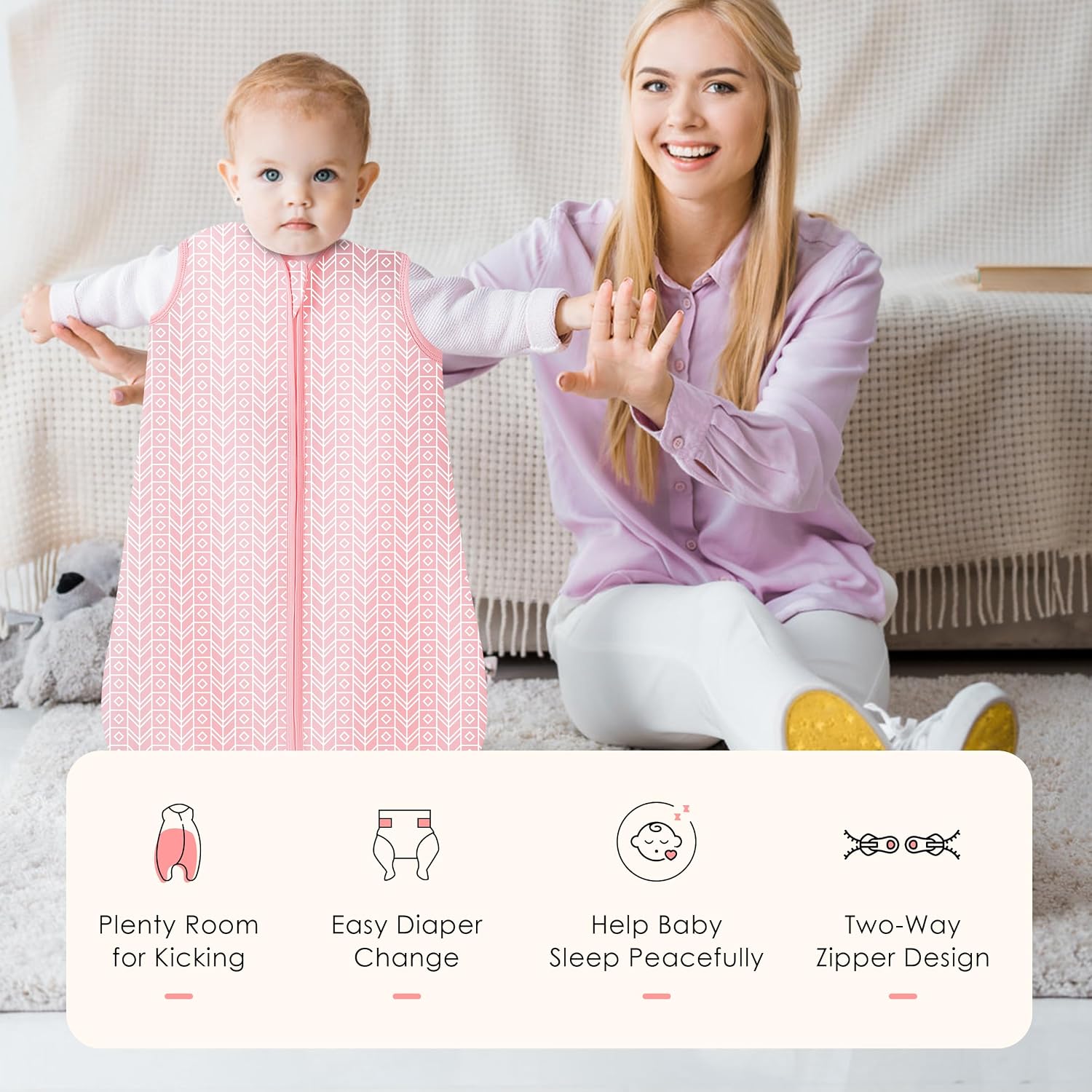 Thumbnail 6 de SWEET DOLPHIN Cotton Baby Sleep Sack