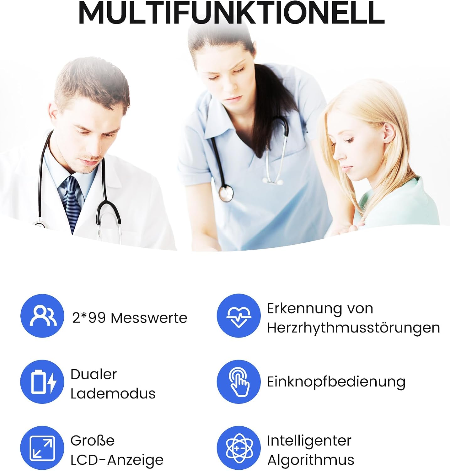 Thumbnail 5 de Sinocare Blutdruckmessgerät Oberarm 22-42 cm 🩺