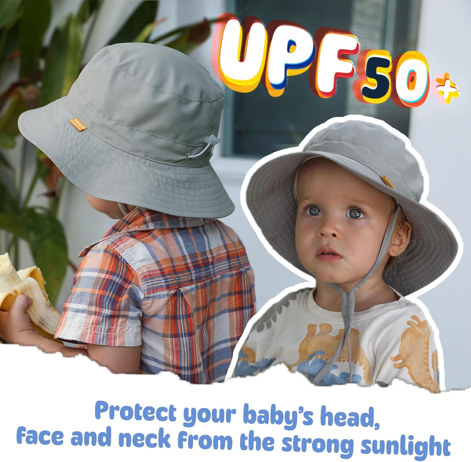 Thumbnail 4 de FURTALK Sonnenhut für Babys und Kinder – UV-Schutz, verstellbar, faltbar