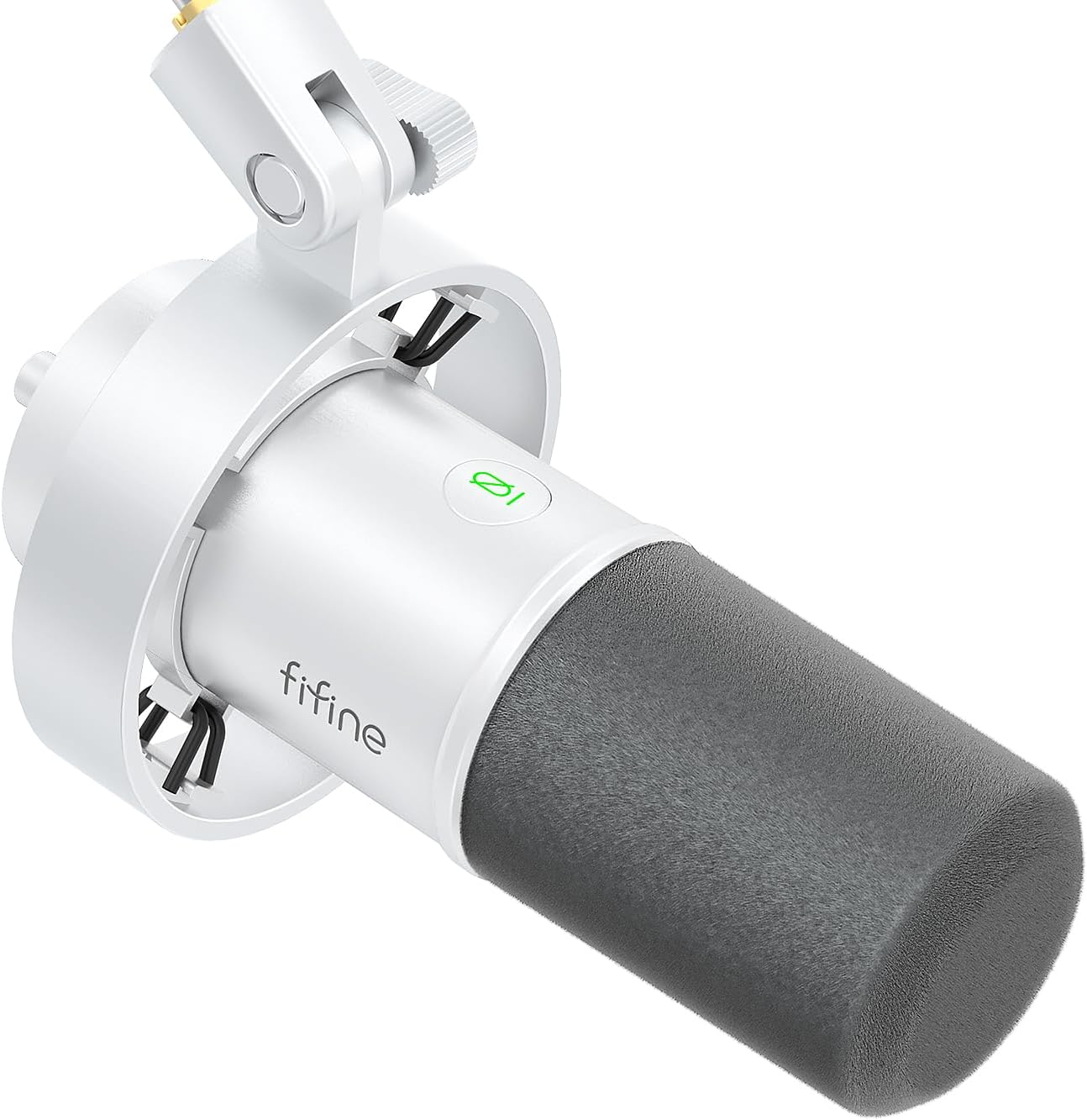 Detalle 2 de FIFINE K688CT Podcast Mikrofon-Set mit Boom Arm – USB/XLR, Mute-Taste, 3,5 mm Kopfhörer–Port