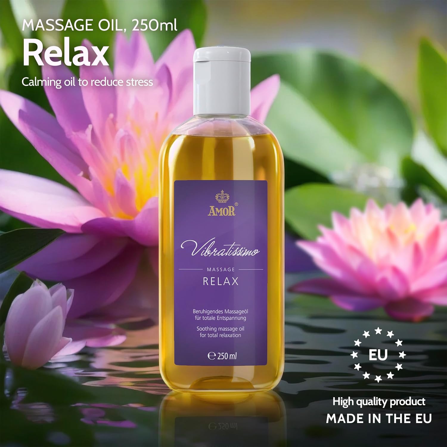 Thumbnail 1 de Vibratissimo “Relax” Soothing Massage Oil (250 ml) with dosing cap