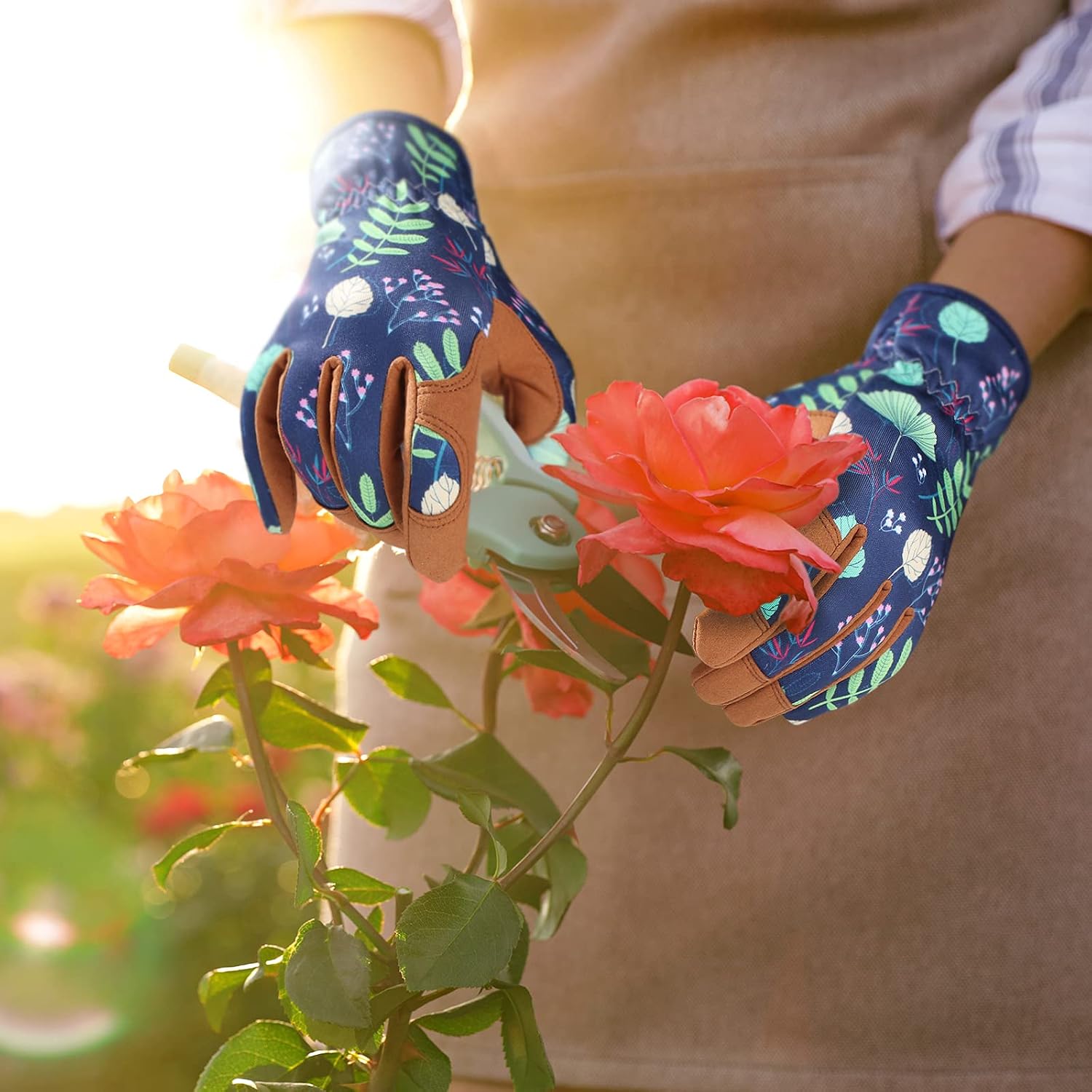 Thumbnail 5 de Bamllum Gardening Gloves with Padded Palms and Breathable Back