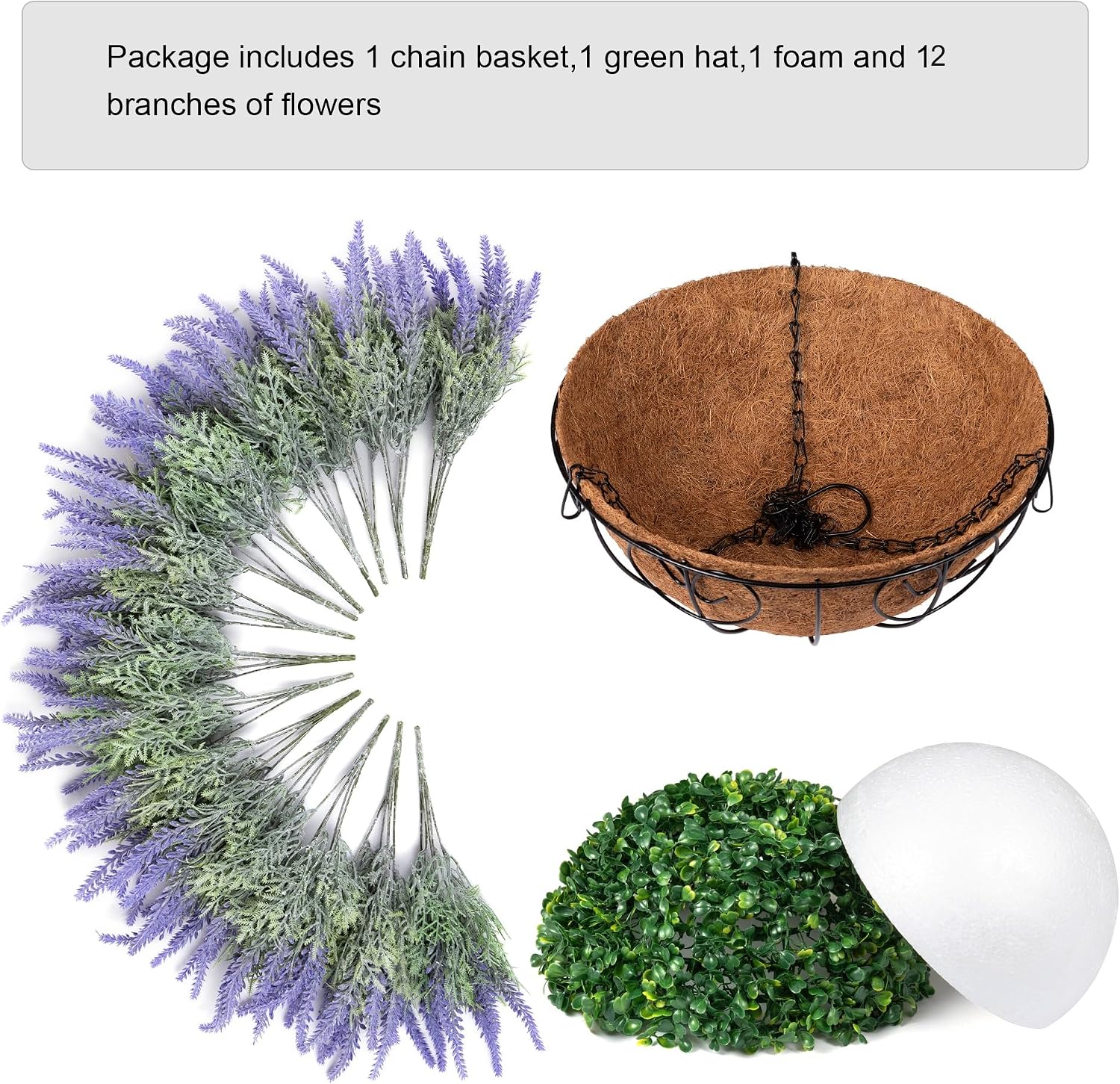 Thumbnail 3 de Ivydale Outdoor Hanging Artificial Pansies with UV-Resistant Silk Flowers (5-Color Mix)