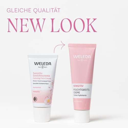 Detalle 2 de WELEDA Bio Mandel Sensitiv Feuchtigkeitscreme – unparfümierte Pflege für sensible, trockene Haut (30 ml)