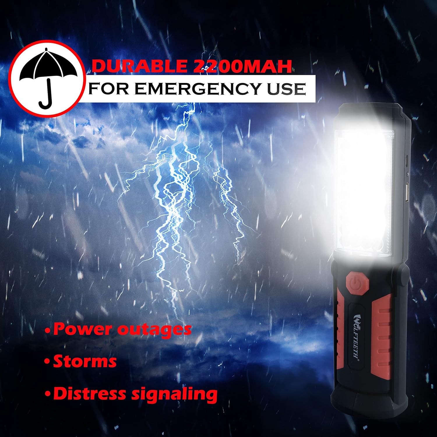 Detalle 2 de Wolfteeth Rechargeable Work Light 1,000 lm 🔦