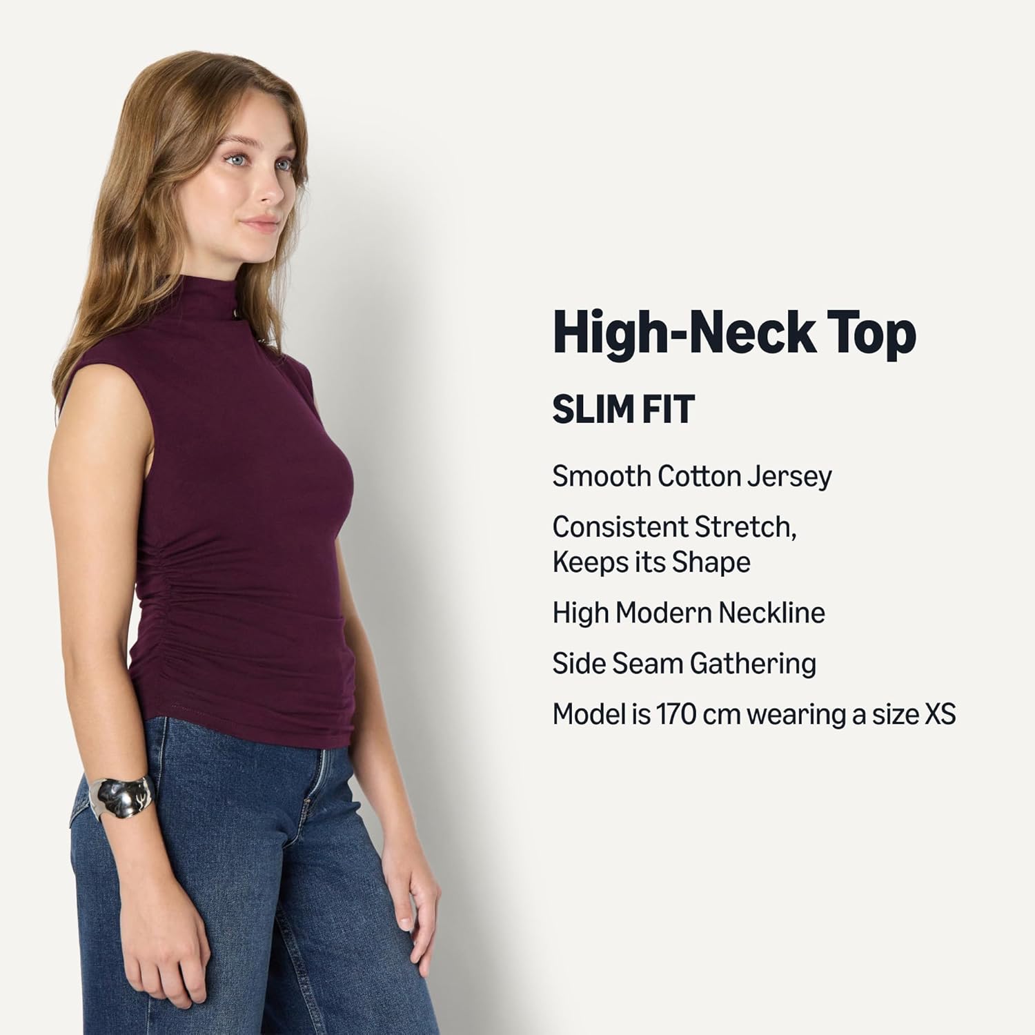 Thumbnail 3 de Amazon Essentials Women's Slim-Fit Sleeveless High-Neck Top