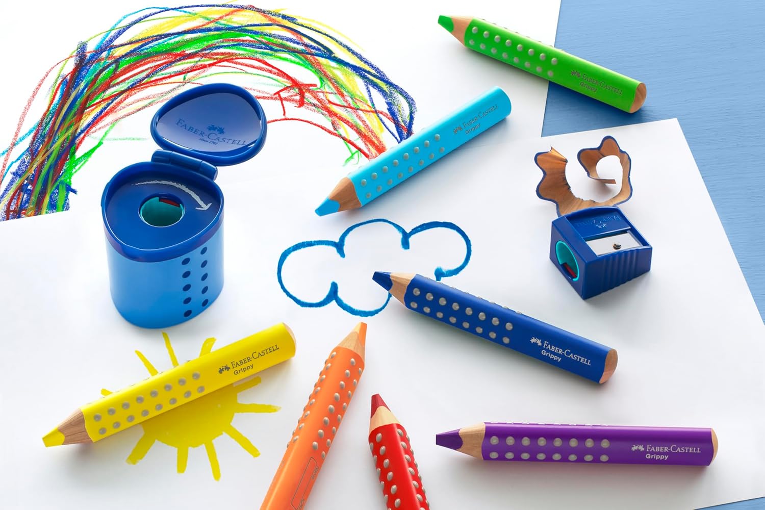 Thumbnail 5 de Faber-Castell 110630 Set Grippy – Jumbo-Buntstifte für Kleinkinder, 6 Farben, 10 mm Mine, dreieckige Form