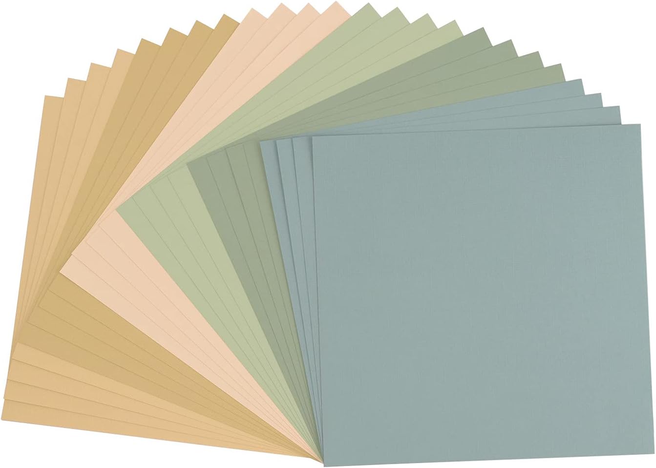Detalle 2 de Florence Papier Cartonné 144 Feuilles 30,5 x 30,5 cm – Lot de 3 multipacks (Sable, Hiver, Arc-en-Ciel) – Lisse et Texturé