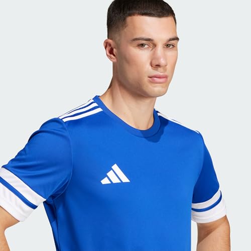 Detalle de Adidas Squadra25 Jersey de manga corta para hombre (Royal Blue/White) – talla L