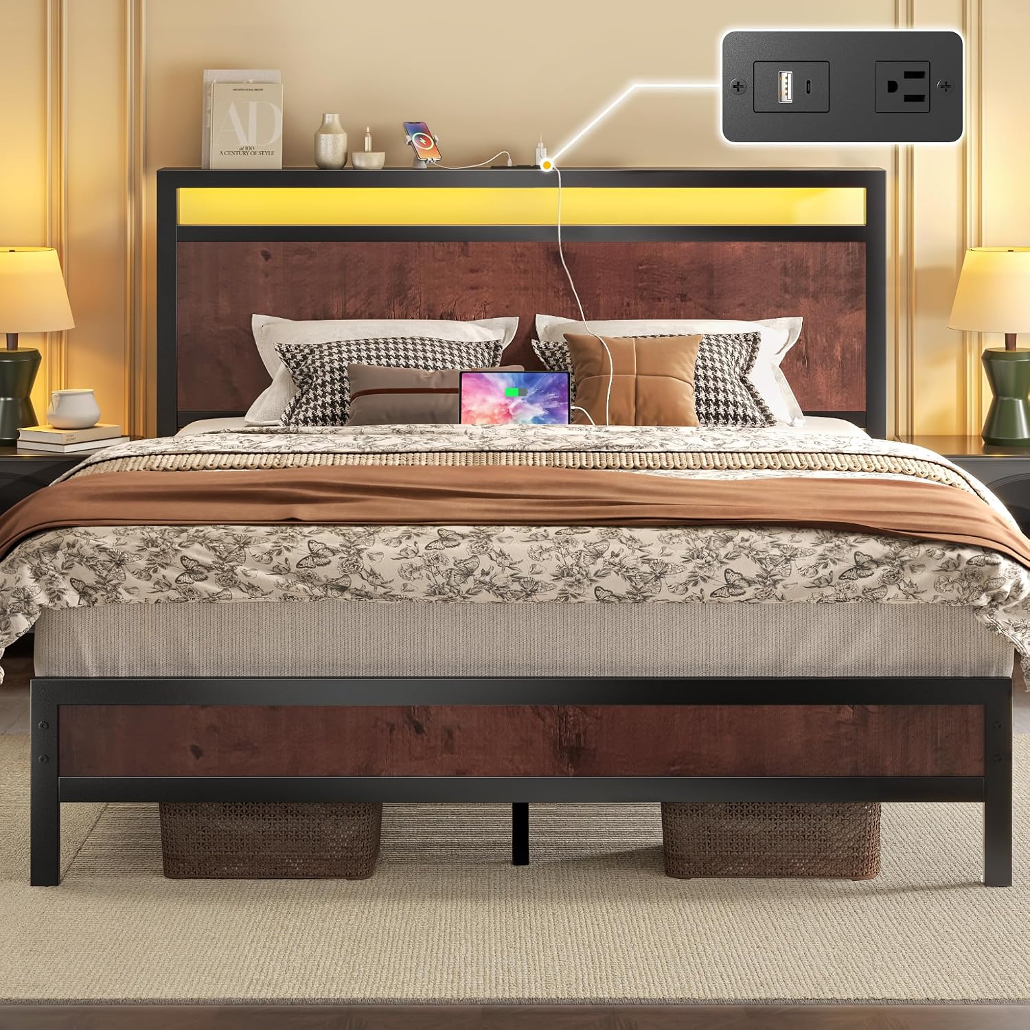 Detalle de Fluest Queen Bed Frame
