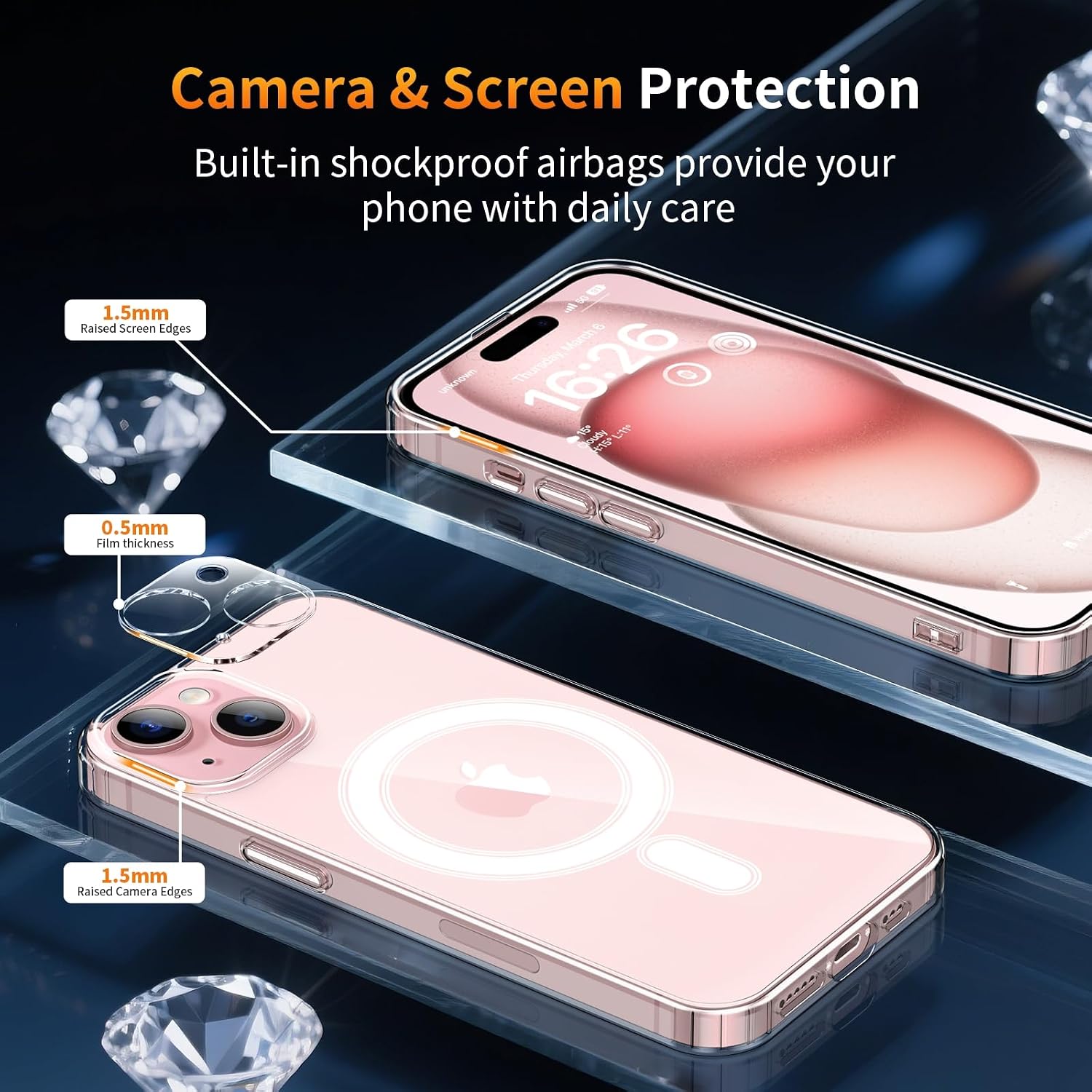 Detalle 1 de iPhone 15 magnetic case 6.1 inch
