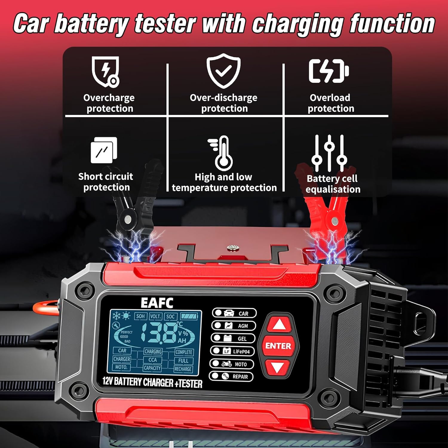 Thumbnail 5 de EAFC 12V 6A Smart Car Battery Tester