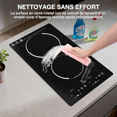 Thumbnail 6 de GTKZW Plaque Induction 2 Feux 3000W – Domino 30 cm