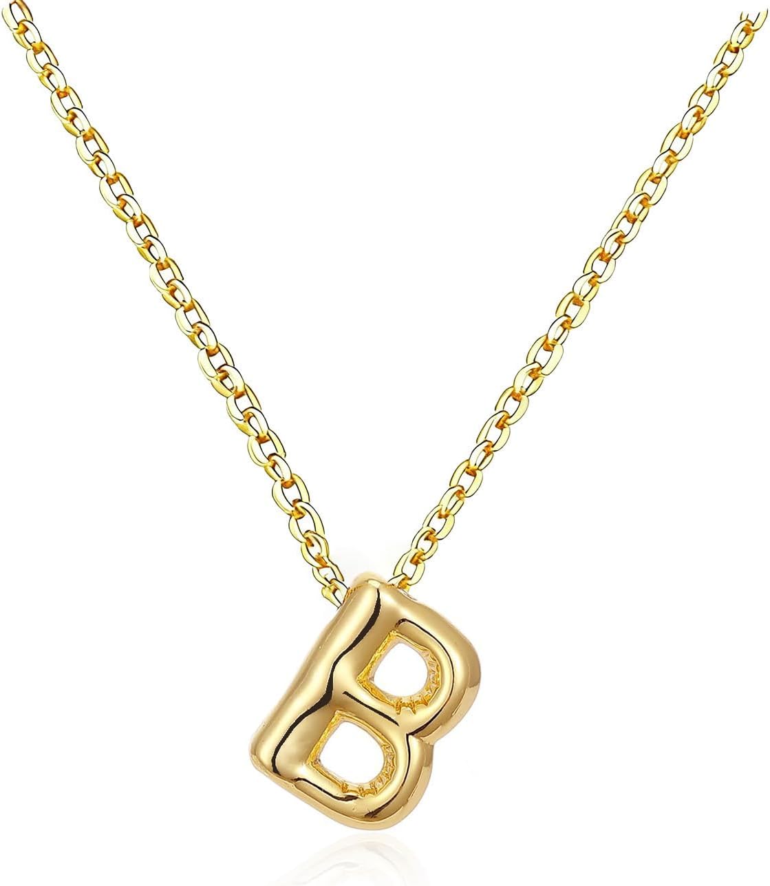 Thumbnail 6 de Initial Necklace, 14K Gold-Plated