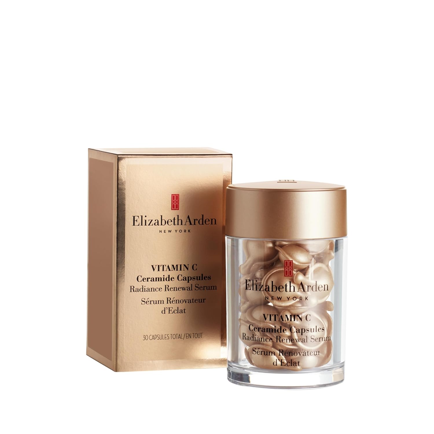 Detalle de Elizabeth Arden Vitamin C und Ceramide Serum-Kapseln – Einzeldosis für strahlende Haut und verlangsamte Hautalterung