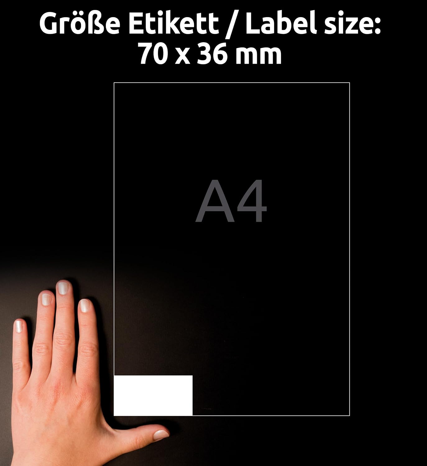 Detalle 2 de AVERY Zweckform 3490 Adressaufkleber 70x36mm