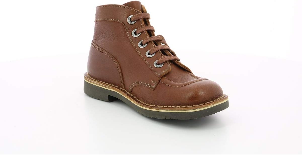 Thumbnail 6 de Kickers Kick Col Damen-Stiefeletten in Braun – flache Boots mit Lederfutter