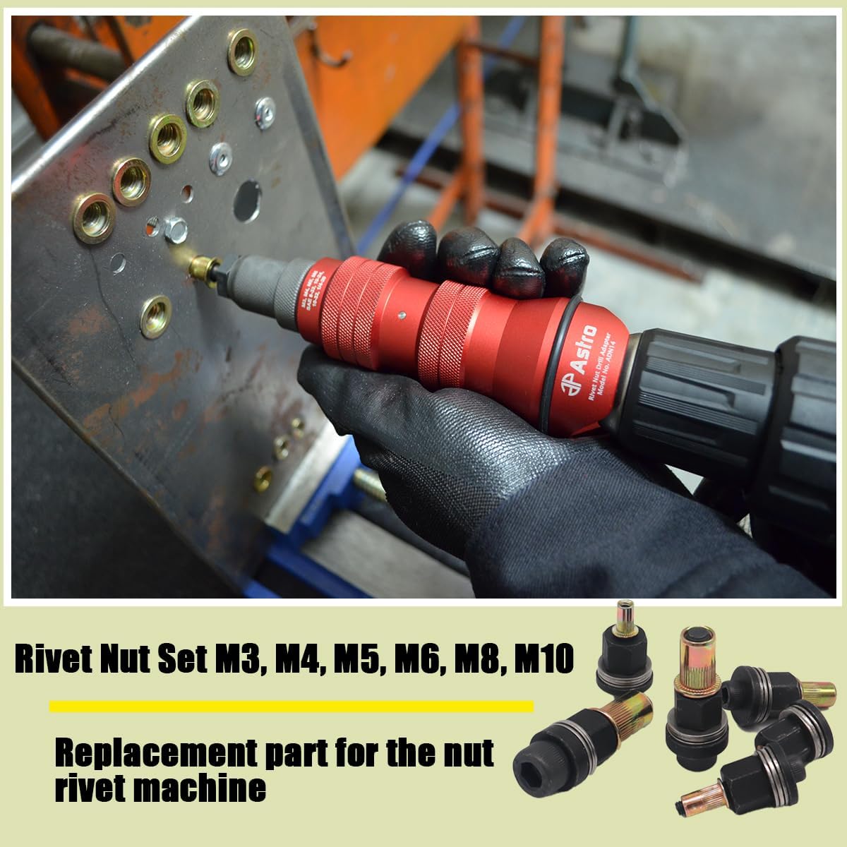 Thumbnail 3 de NUWIQ Nietmutternzange Set 6 Stück M3–M10