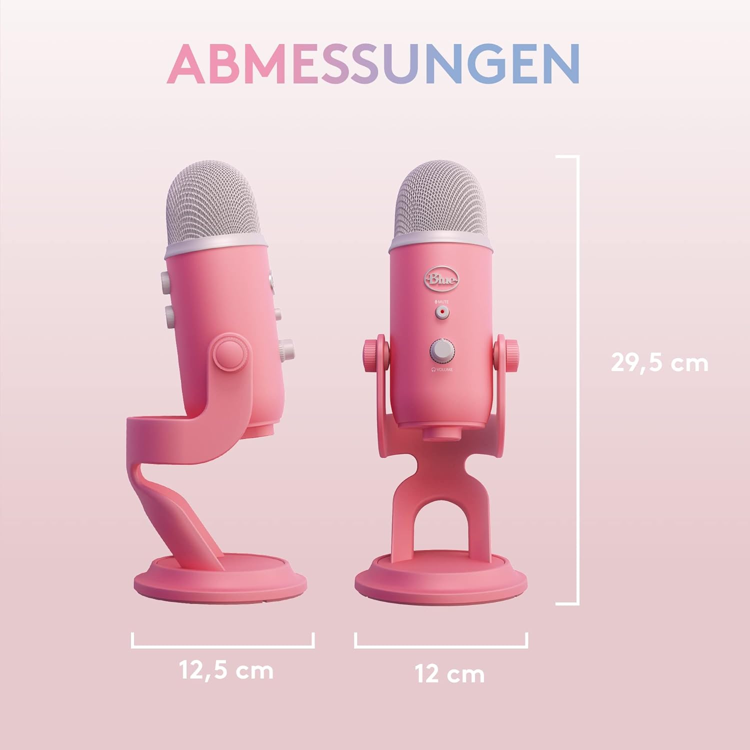 Thumbnail 1 de Logitech G Blue Yeti USB-Gaming-Mikrofon (Rosa-Sonderedition) mit Blue VO!CE & Streamlabs-Themes