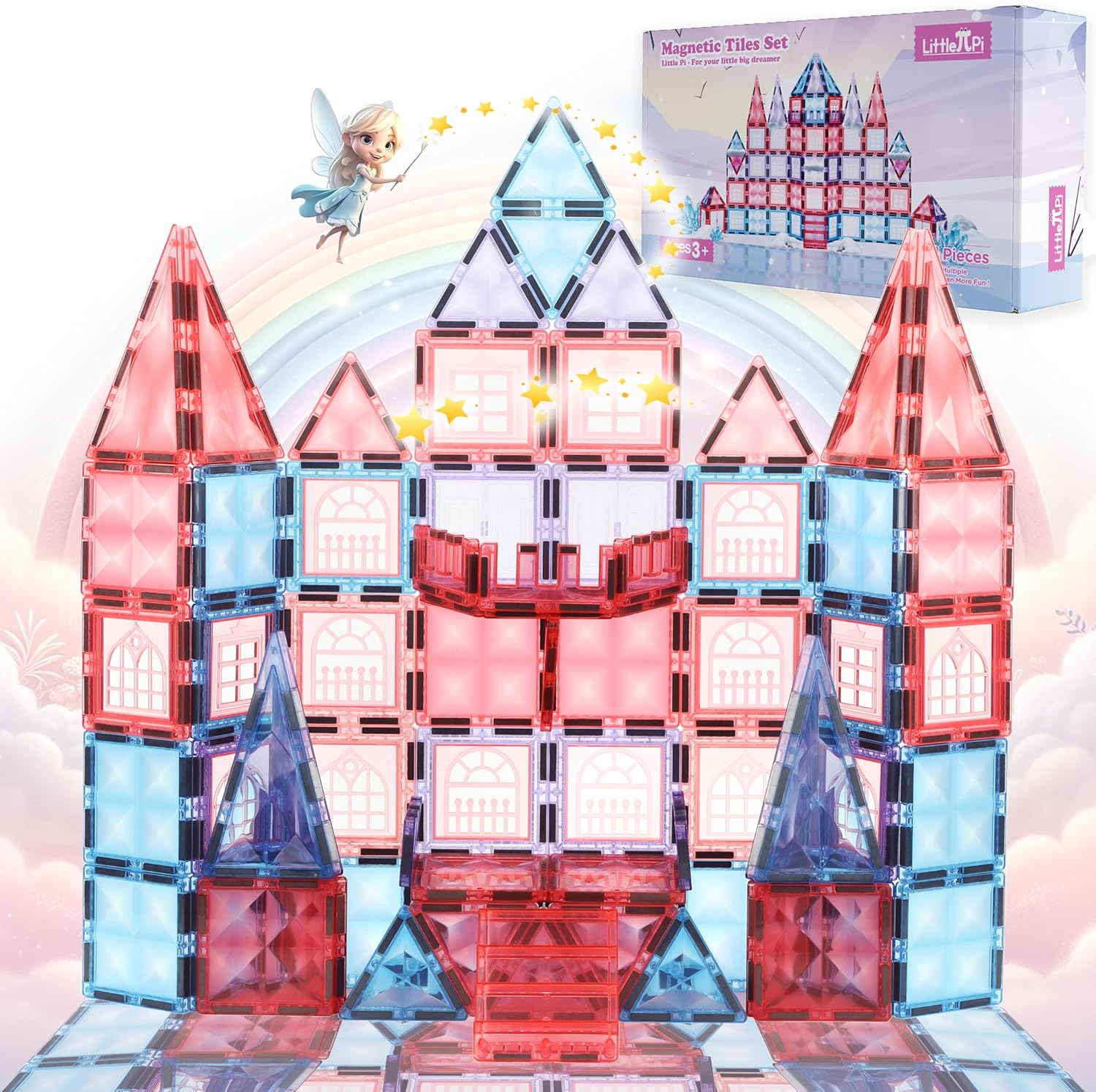 Thumbnail 6 de Little Pi Unicorn Magnetic Tiles 61