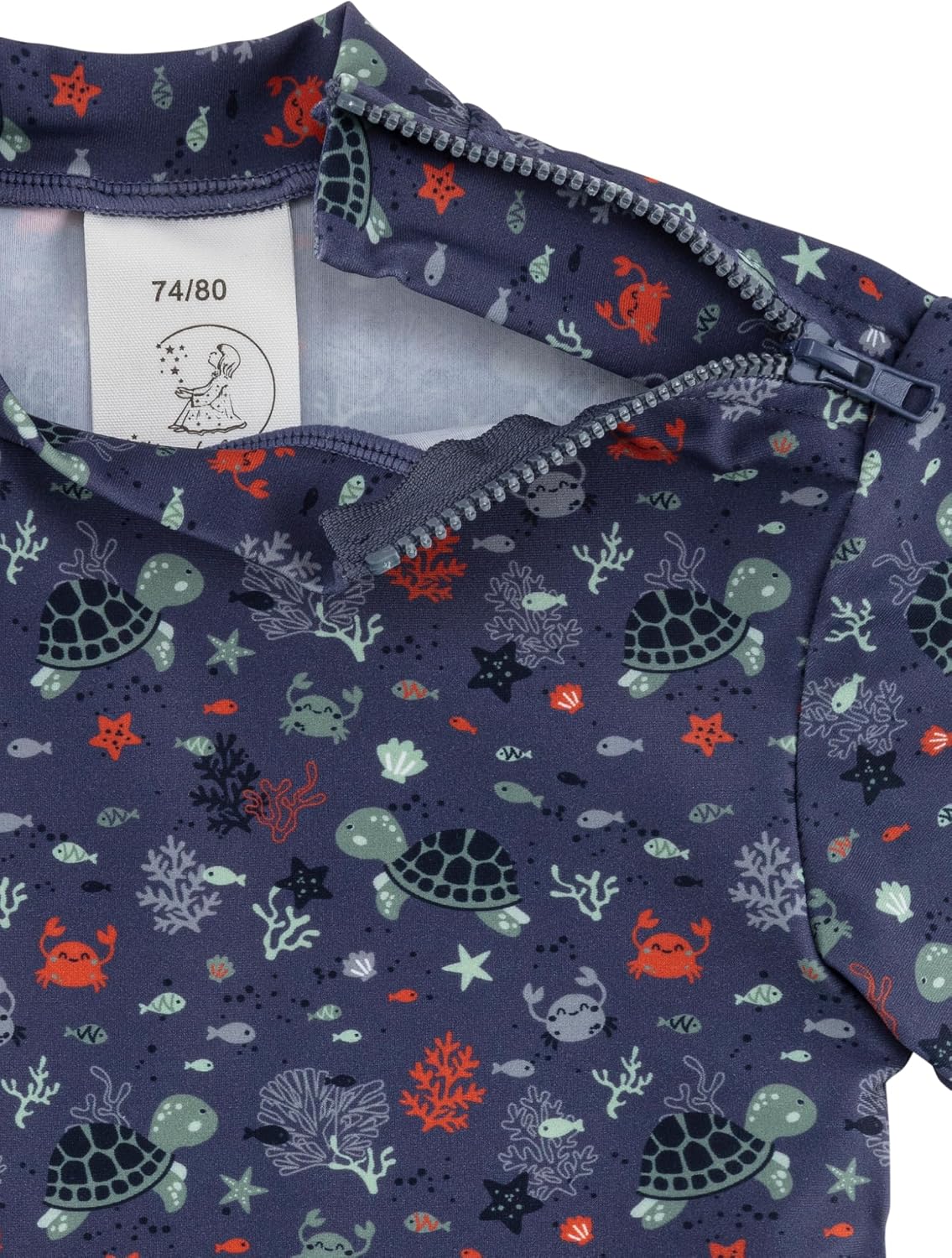 Detalle de Sterntaler Jungen Badeshirt Kurzarm Unterwasser Schwimmshirt-Set – Blau, Größe 104