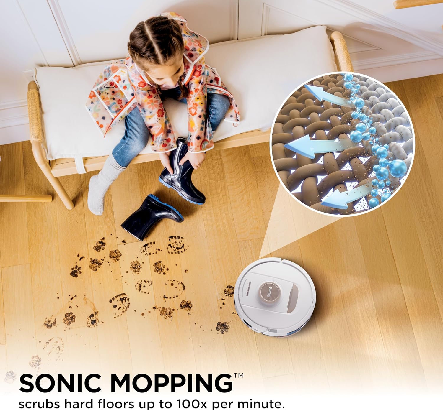 Thumbnail 2 de Shark Stratos RV2720ZE 2-in-1 Robotic Vacuum & Mop with NeverTouch Base, HEPA Filtration, and Precision Mapping