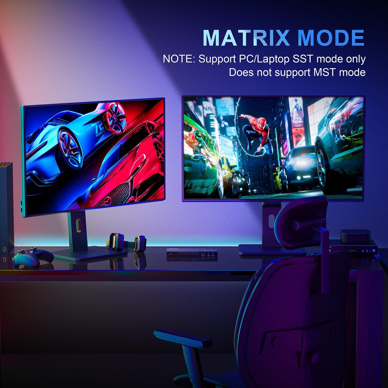 Detalle de PORTTA HDMI Matrix 4x2 4K60Hz – HDMI-Switch