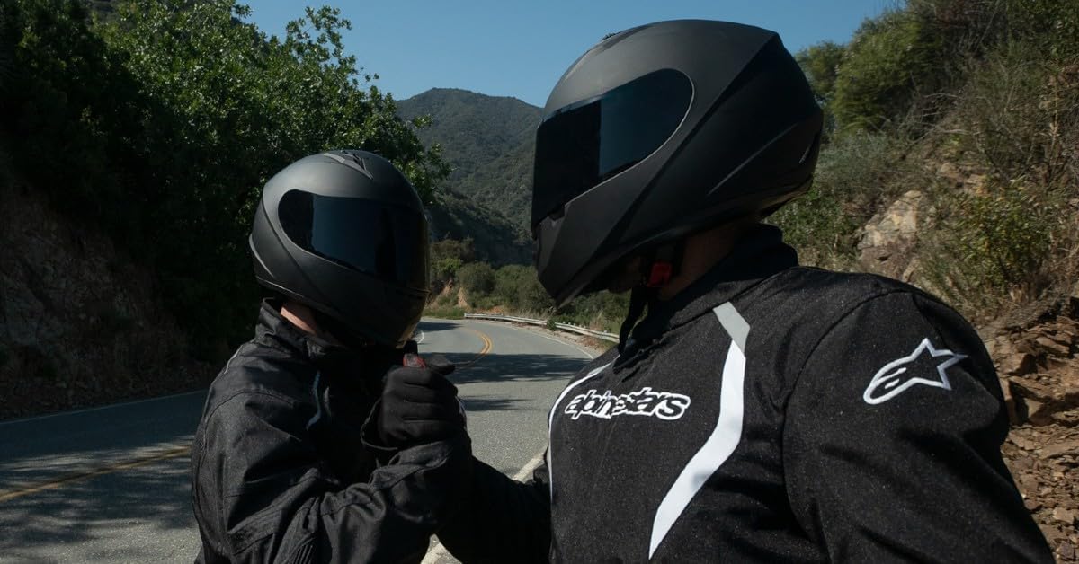 Thumbnail 6 de GLX GX11 Compact Motorcycle Helmet (Matte Black, Small) with Tinted Visor — DOT Approved Full-Face