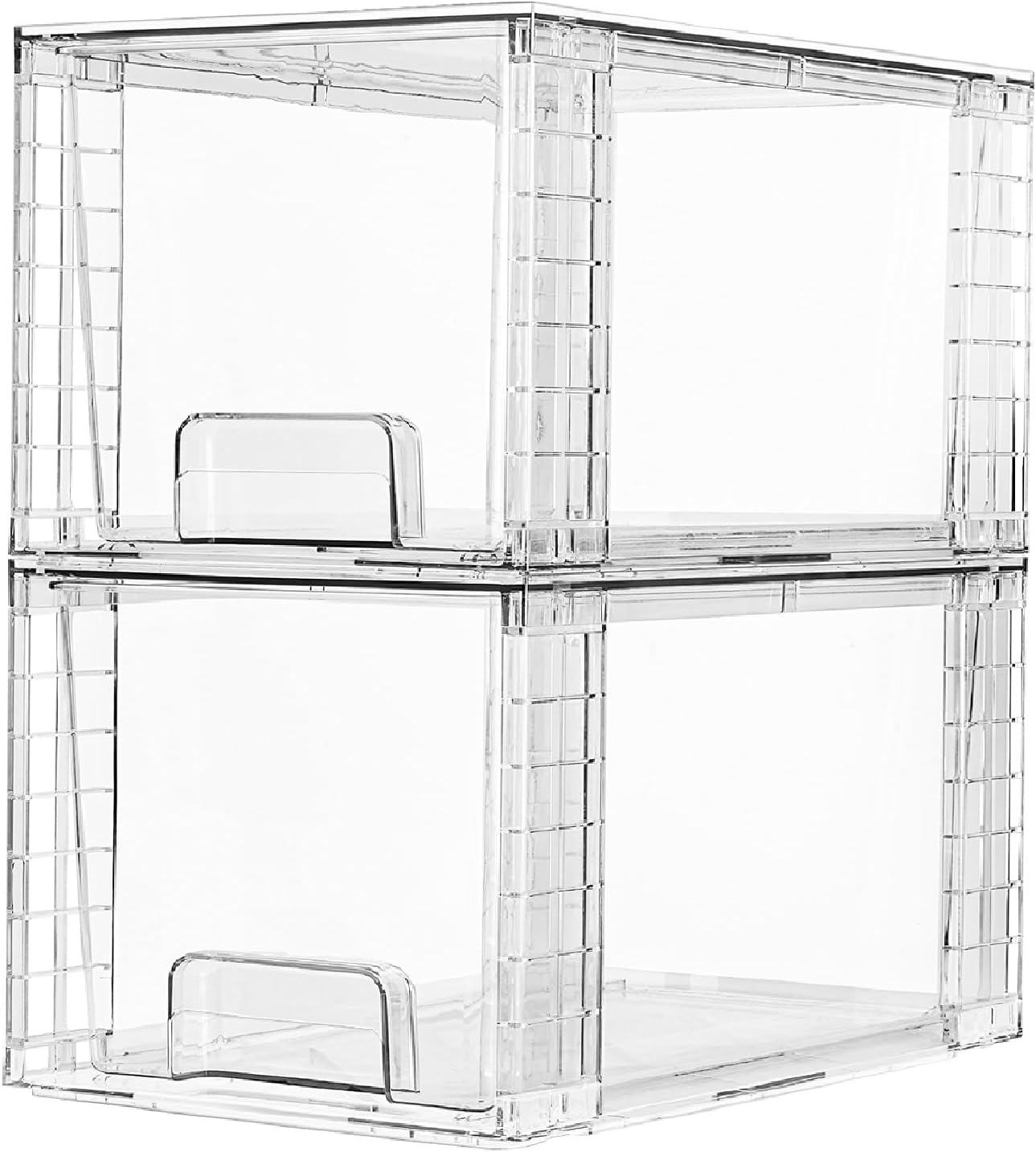 Detalle de Vtopmart 2 Pack Large Stackable Storage Drawer organizers