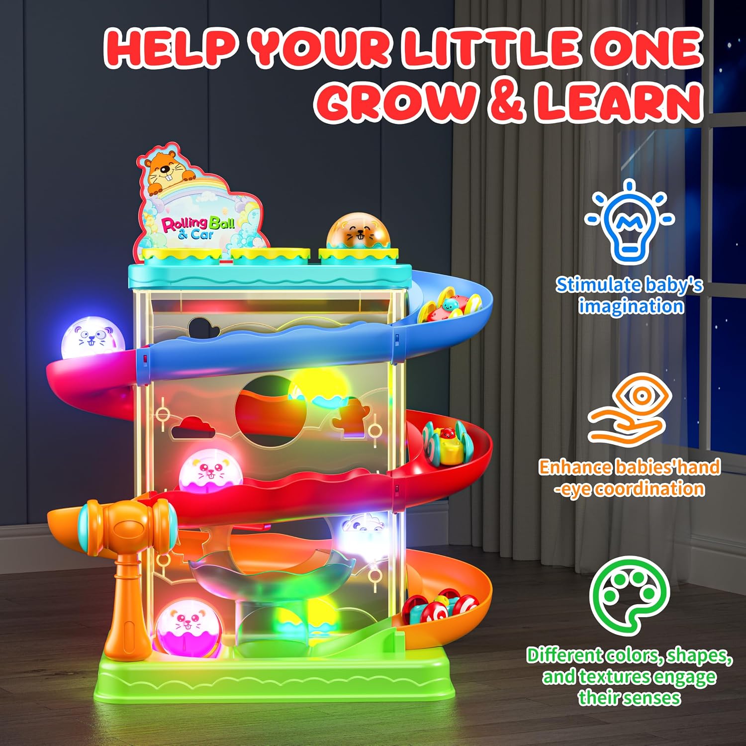 Detalle 2 de Stay Fun 2-in-1 Rolling Ball Track