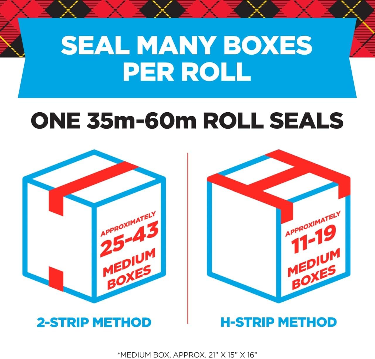 Detalle de Scotch Heavy Duty Shipping Packing Tape: 6 Rolls of Clear, Industrial-Strength Sealing