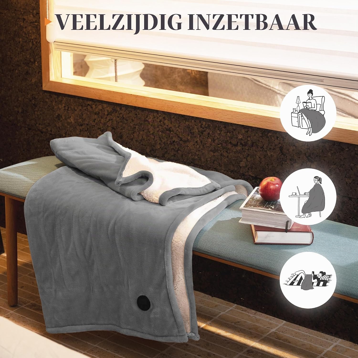 Thumbnail 5 de GOTCOZY TW1-GJIF-130180 elektrische deken 130 x 180 cm, 10 warmtestanden